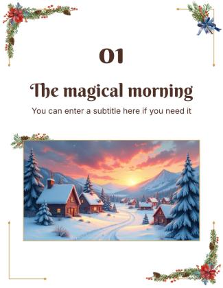 Modelo de apresentação Livro de histórias de Natal