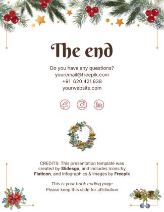 Modelo de apresentação Livro de histórias de Natal