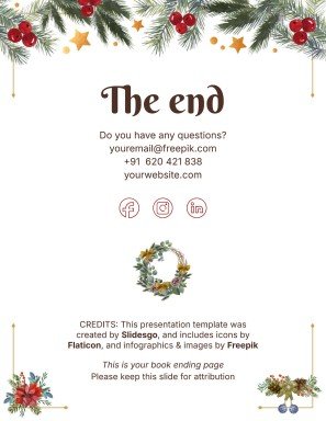 Modelo de apresentação Livro de histórias de Natal