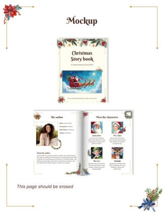 Modelo de apresentação Livro de histórias de Natal