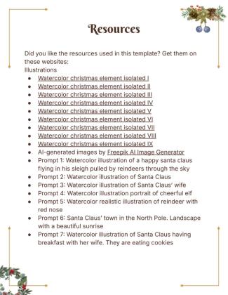 Modelo de apresentação Livro de histórias de Natal