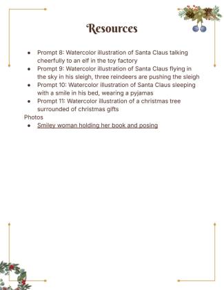 Modelo de apresentação Livro de histórias de Natal