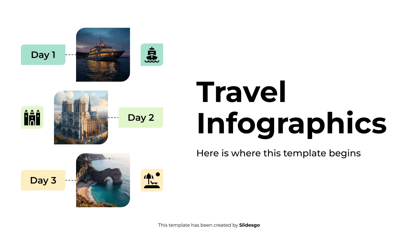 여행 인포그래픽 프레젠테이션 템플릿