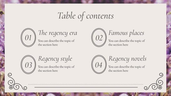 영국의 리젠시 시대 고등학교 역사 수업 프레젠테이션 템플릿