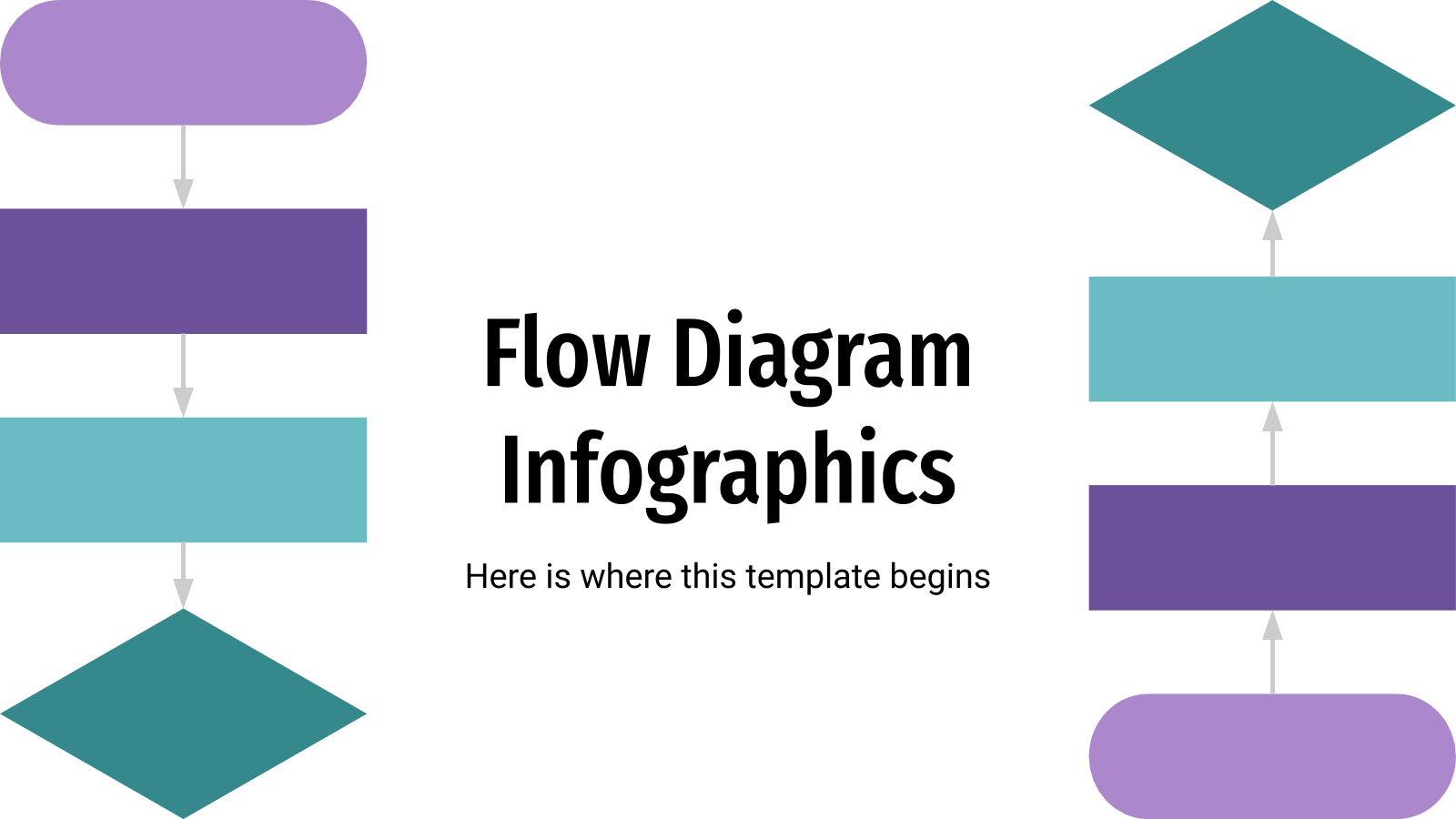 Flow Diagram Infographics presentation template 