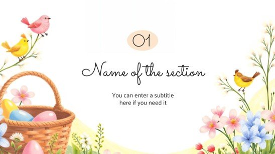 Happy Easter! presentation template 