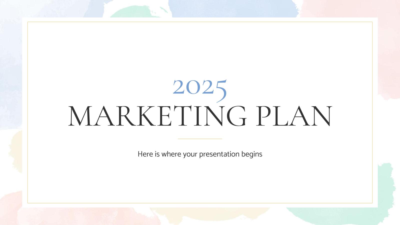 Plantilla de presentación Plan de marketing 2025