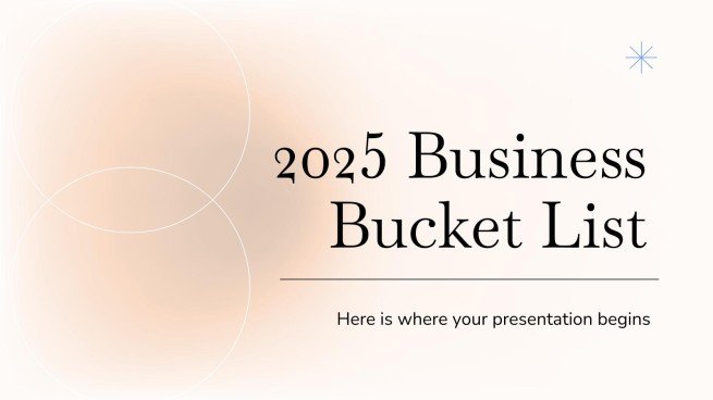 2025 Business Bucket List presentation template 