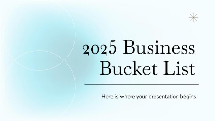 2025 Business Bucket List presentation template 