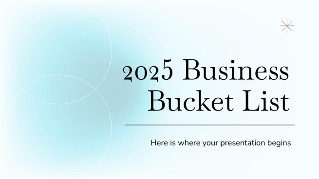 2025 Business Bucket List presentation template 