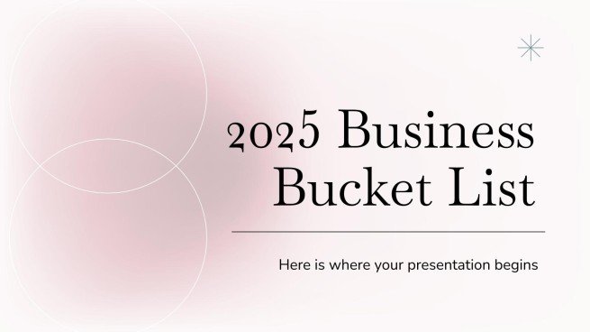 2025 Business Bucket List presentation template 