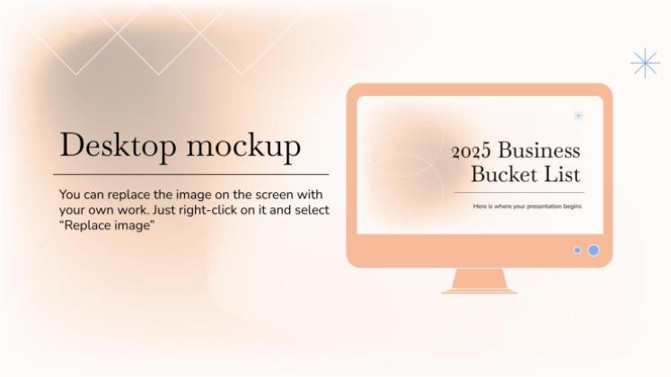 2025 Business Bucket List presentation template 