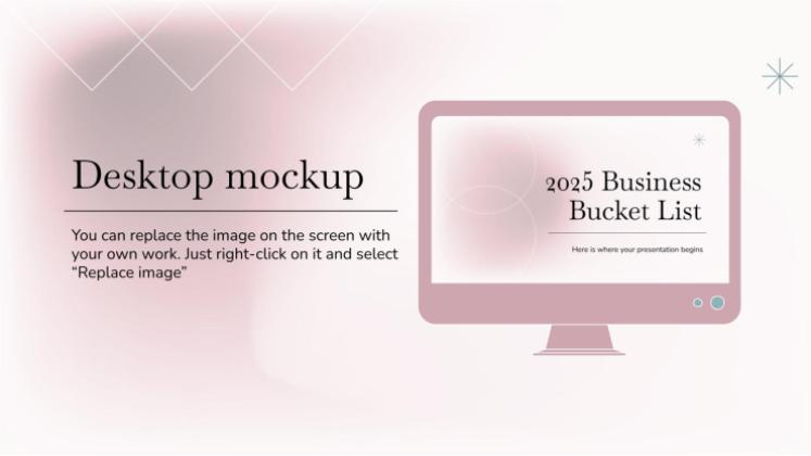 2025 Business Bucket List presentation template 