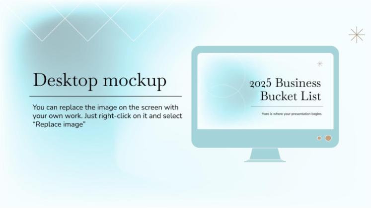 2025 Business Bucket List presentation template 