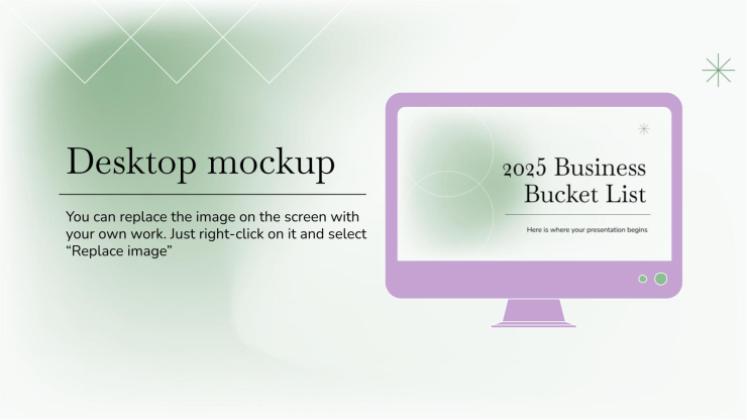 2025 Business Bucket List presentation template 