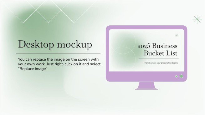 2025 Business Bucket List presentation template 