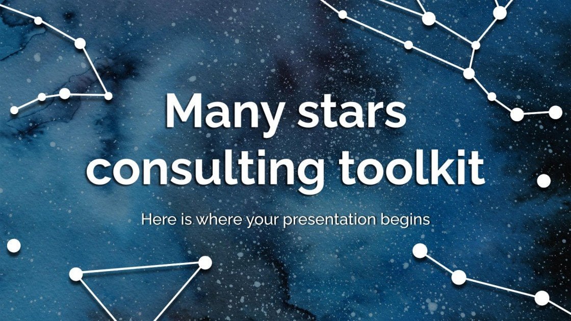Free Google Slides and PowerPoint templates with stars