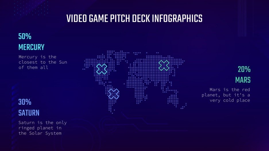 Video Game Pitch Deck Infographics Google Slides & PPT