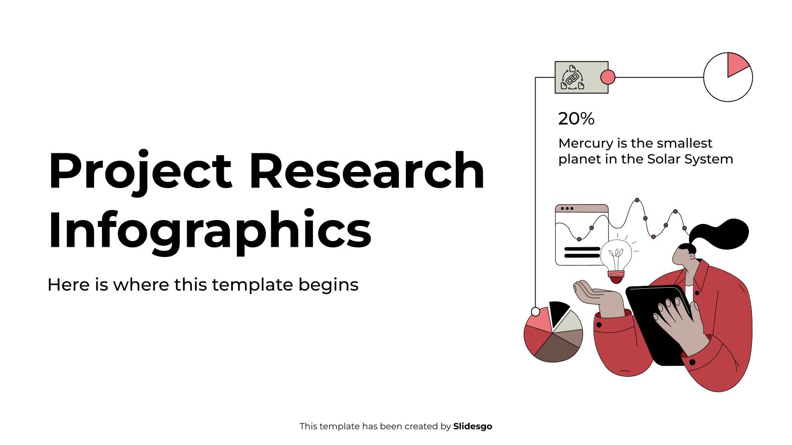 Project Research Infographics presentation template 