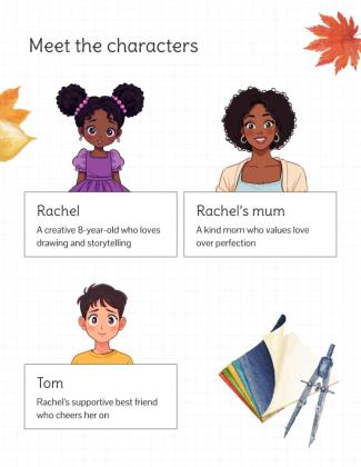 Modelo de apresentação Livro de histórias de portas abertas