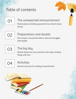 Modelo de apresentação Livro de histórias de portas abertas