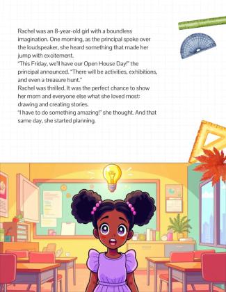 Modelo de apresentação Livro de histórias de portas abertas