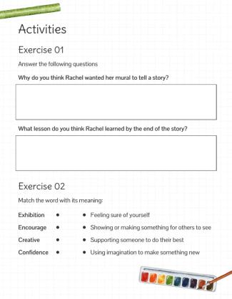 Modelo de apresentação Livro de histórias de portas abertas