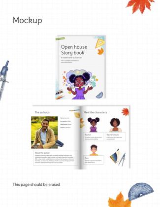 Modelo de apresentação Livro de histórias de portas abertas