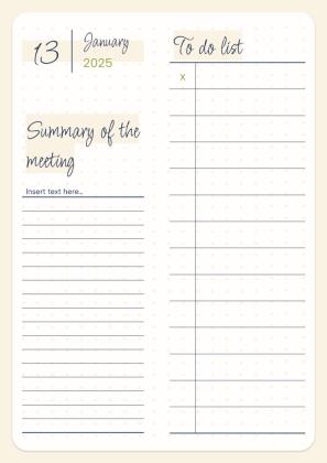 Daily Agenda 2025 presentation template 