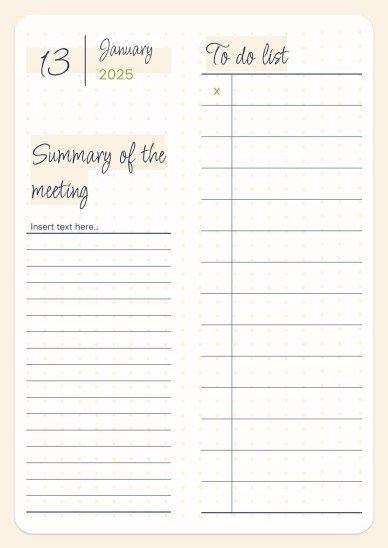 Daily Agenda 2025 presentation template 