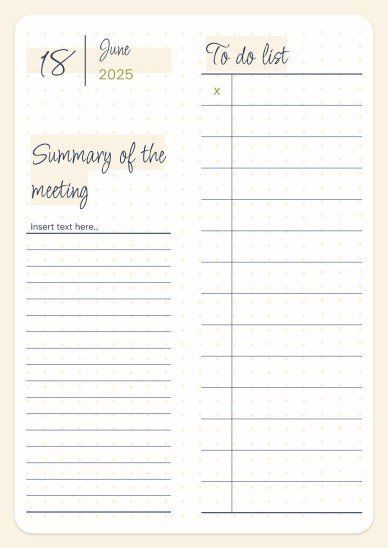 Daily Agenda 2025 presentation template 