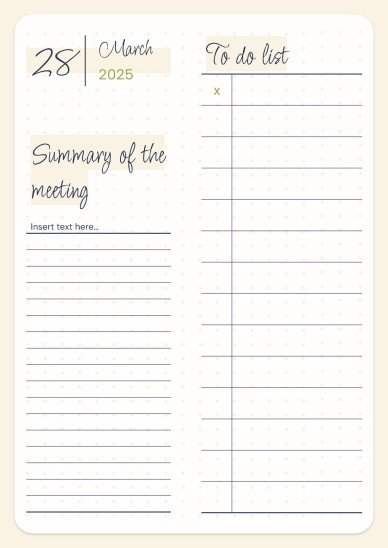 Daily Agenda 2025 presentation template 