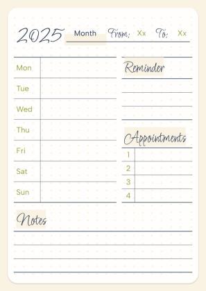 Daily Agenda 2025 presentation template 