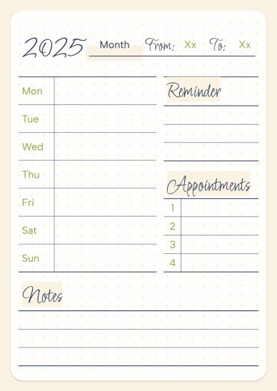 Daily Agenda 2025 presentation template 