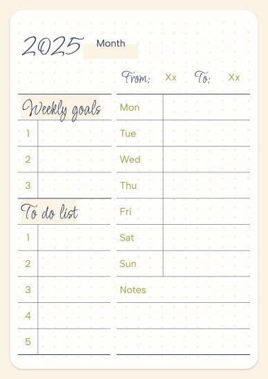 Daily Agenda 2025 presentation template 