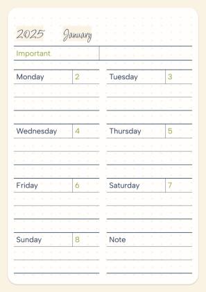 Daily Agenda 2025 presentation template 