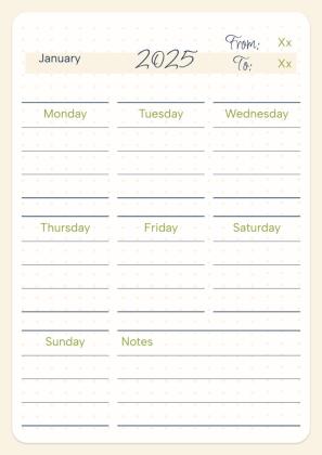 Daily Agenda 2025 presentation template 