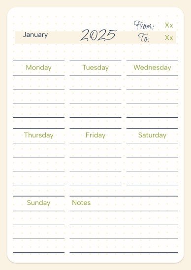 Daily Agenda 2025 presentation template 