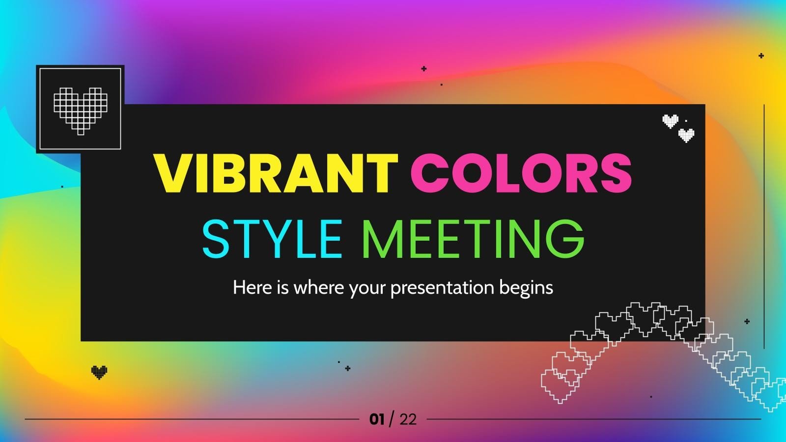 Vibrant Colors Style Meeting | Google Slides & PowerPoint