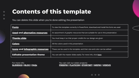 Profil de l'entreprise d'inspiration de design Modèles de présentation