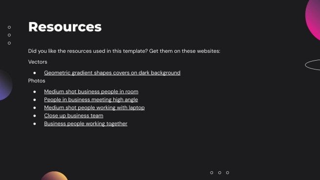 Profil de l'entreprise d'inspiration de design Modèles de présentation