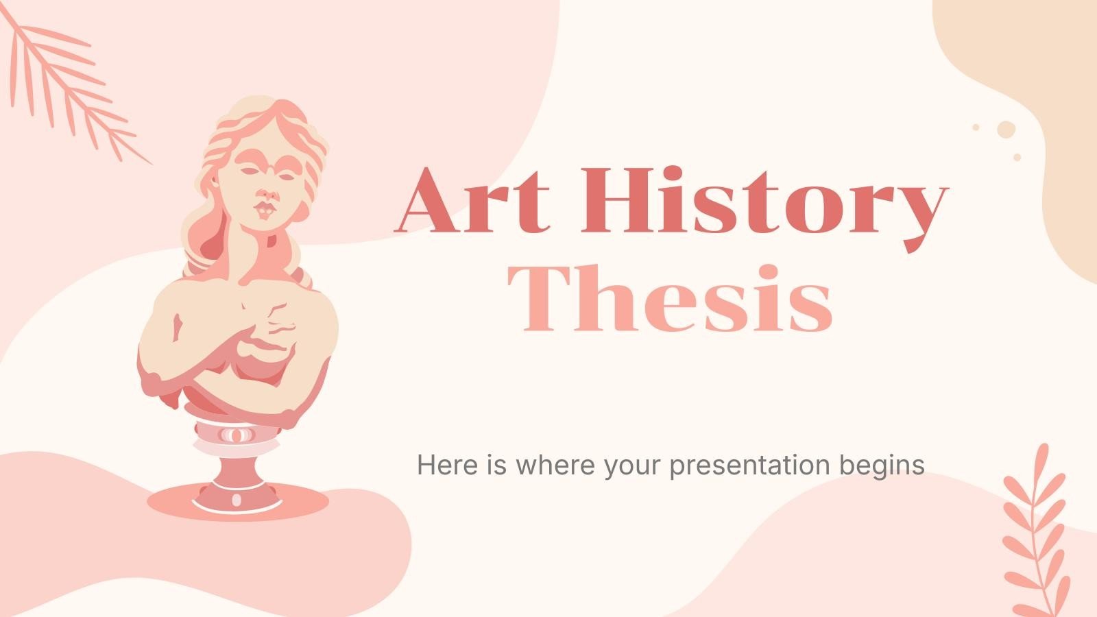 Art History Thesis presentation template 