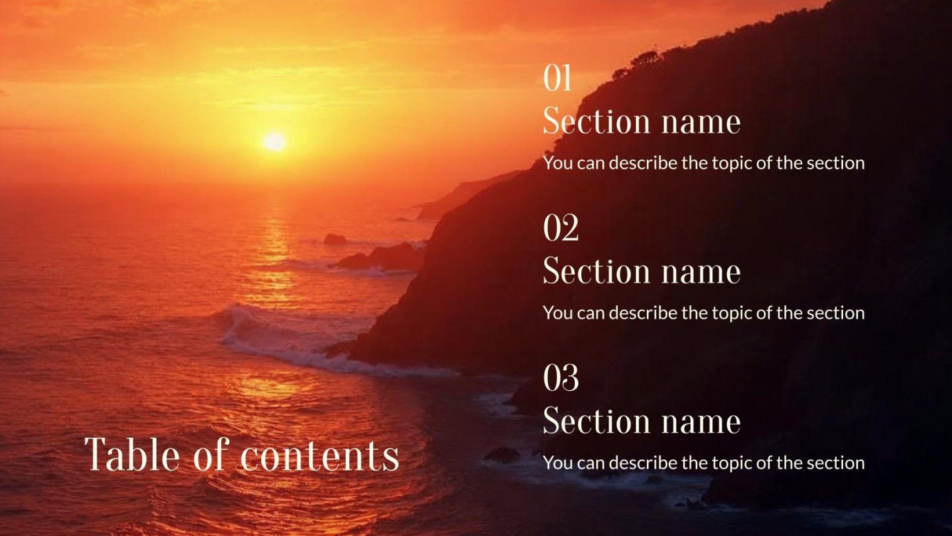 Sunset Theme Presentation