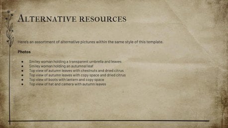 Papyrus-Minithema im Vintage-Stil Präsentationsvorlage