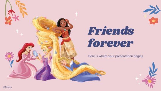 Modelo de apresentação Princesa da Disney bonita