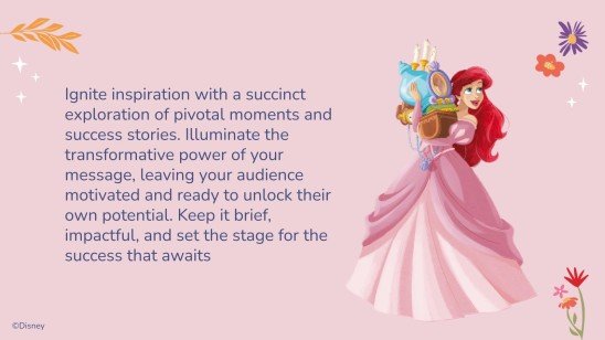 Modelo de apresentação Princesa da Disney bonita