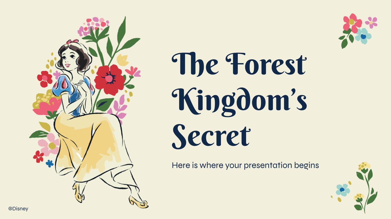 Modelo de apresentação Branca de Neve e os Sete Anões