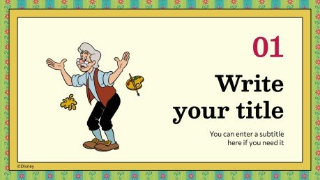 Pinocchio Präsentationsvorlage