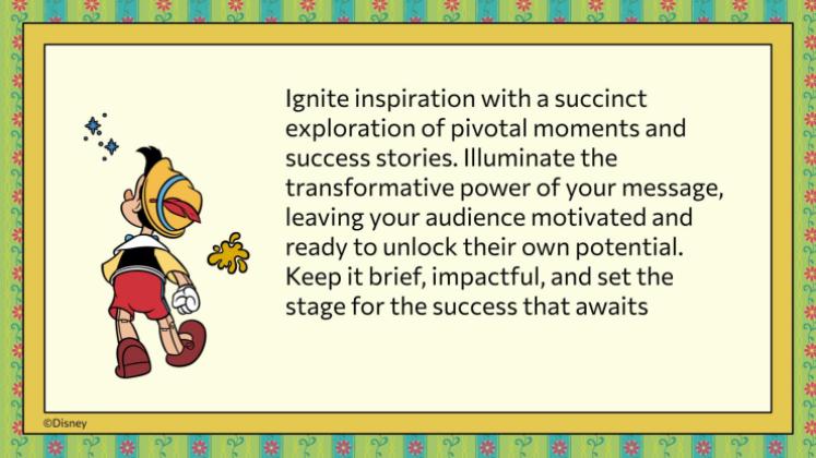 Pinocchio Präsentationsvorlage