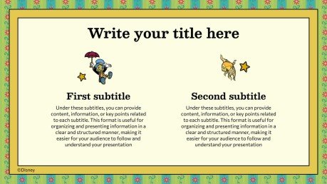 Pinocchio Präsentationsvorlage